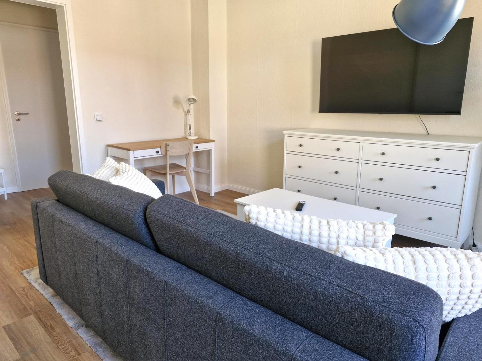 Grossraum-Apartments Mit 2Sz, Wz, Kueche, Smart-Tv, Parken, Etc Erfurt Chambre photo
